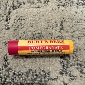 Burt's Bees Pomegranate Lip Balm - Red and Yellow